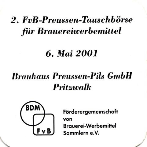 pritzwalk pr-bb preussen quad 6b (180-fvb tauschbrse 2001-schwarz) 